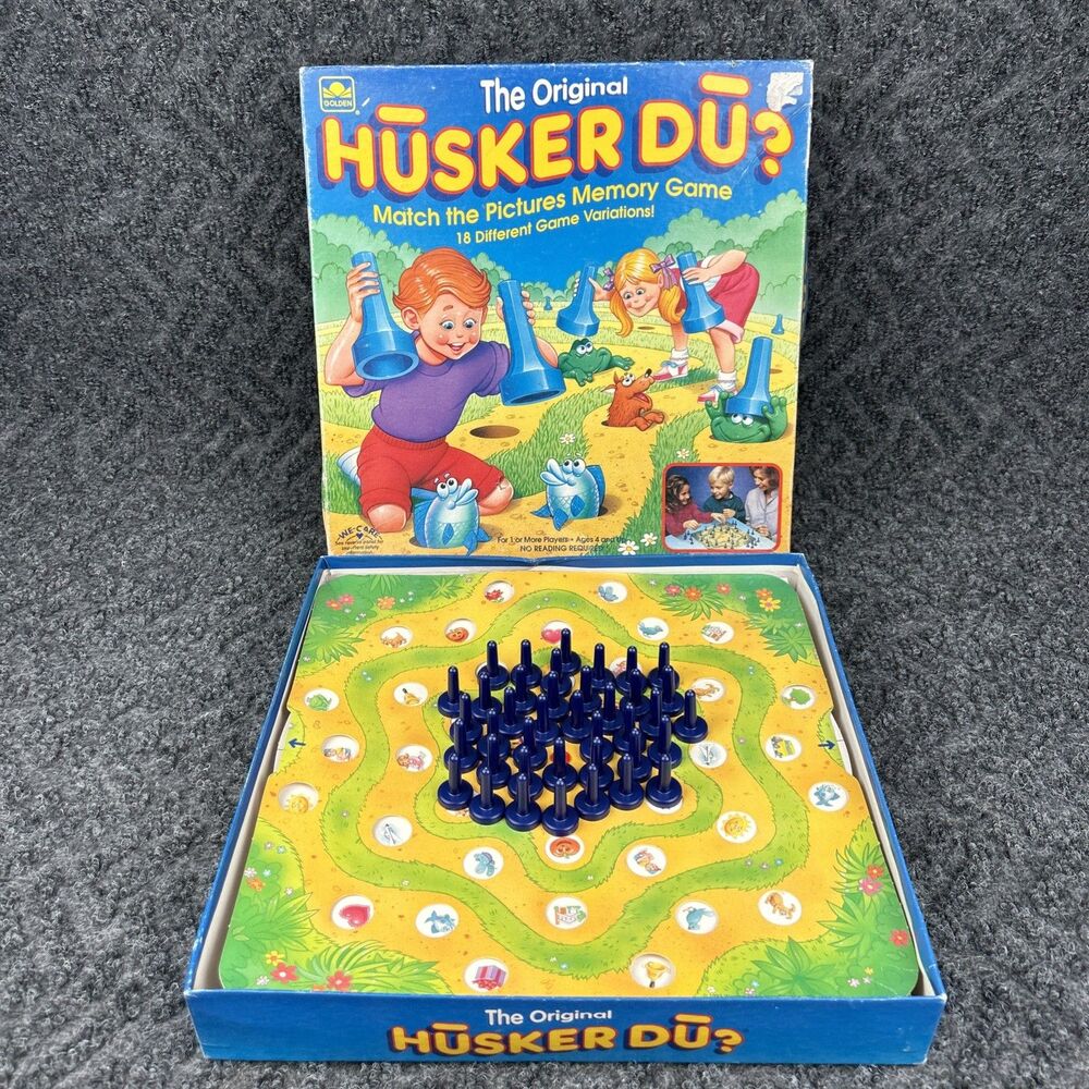 The Original Husker Du Matching Board Game Golden Vintage 1993 No Instructions